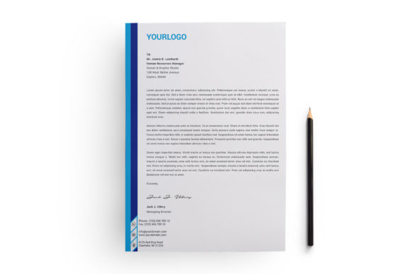 Blue Letterhead Templates for Company: A Modern Branding Foundation