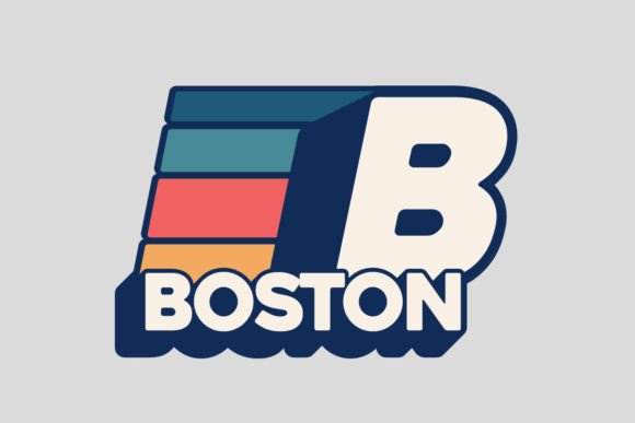 Boston Usa T-shirt Design Templates: Authentic Streetwear Graphics