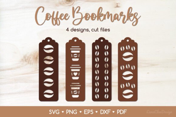 Coffee Bookmarks SVG Papercut Templates: Elevate Your Craft