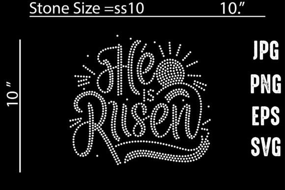 Crafting Resonant Messages with He is Risen Rhinestone Templates