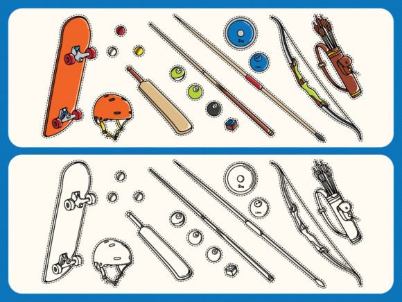 Energize Your Projects with Sport Clip Art Sticker Templates