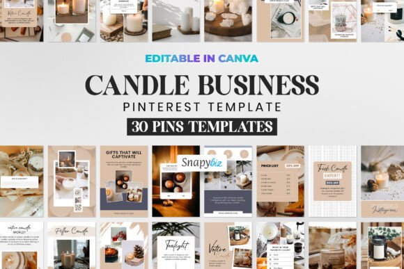 Ignite Engagement: Transform Your Candle Brand with Pinterest Pins Templates
