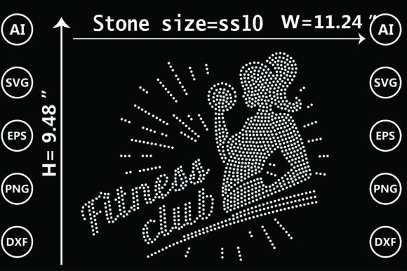 Unleash Your Brand: Gym Rhinestone Design Templates for Bold Creators