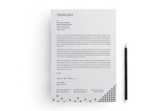 Vector Letterhead Templates for Company: A Modern Branding Asset