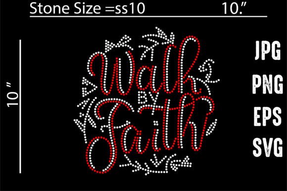 Walk by Faith Rhinestone Templates: Sparkle Meets Spirit
