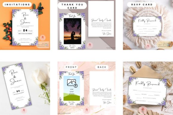 Wedding Invitation Templates Mini Bundle: Your Elegant, Editable Solution
